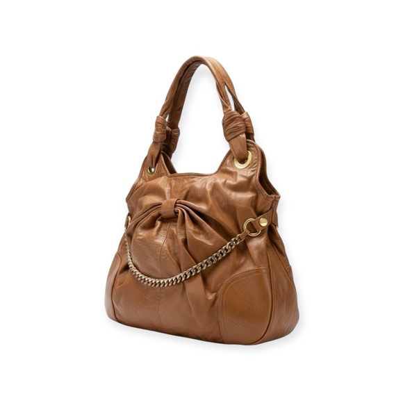 Gustto Handbags - Gustto ❤︎ Oreillo Cokera Leather Bag Handbag ❤︎ Caramel + Gold Chain ❤︎ Blogger